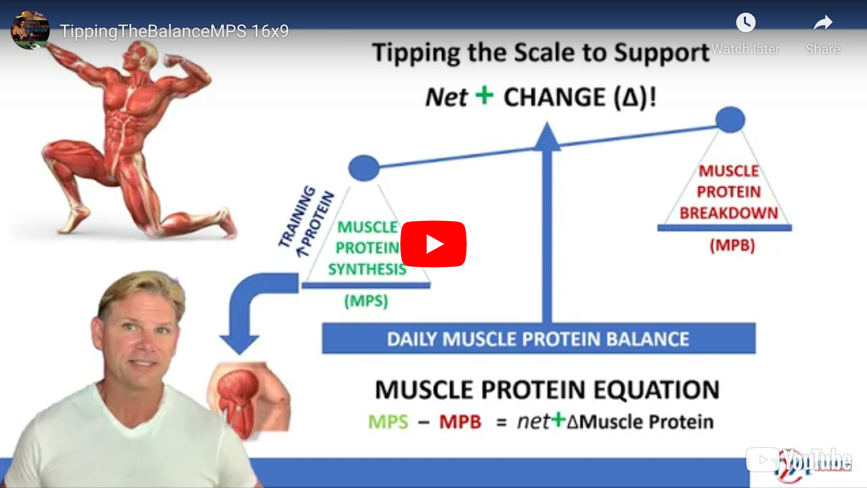 Tipping Muscle Protein Balance